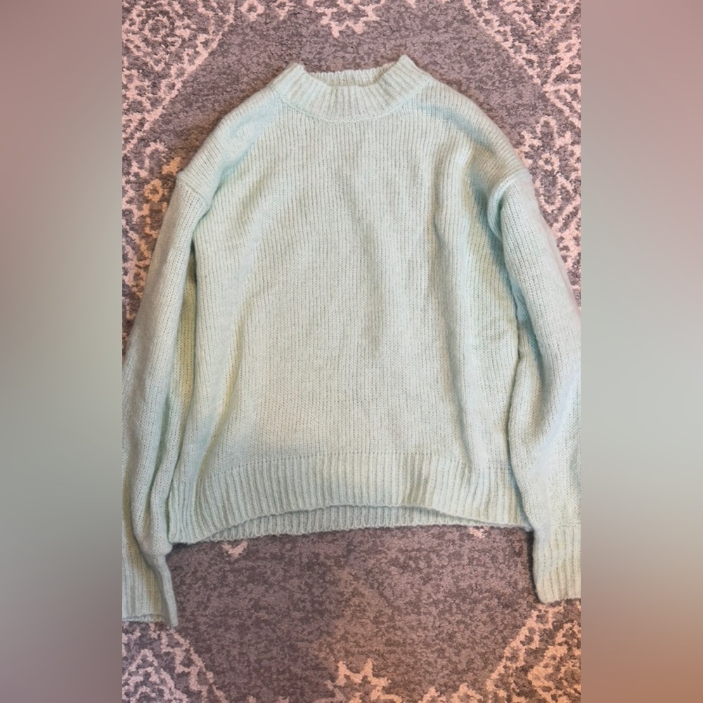 Shein mint green soft sweater